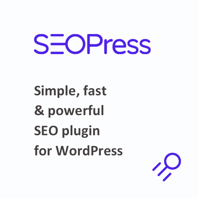 Simple, fast and powerful SEO plugin for WordPress SEOPress
